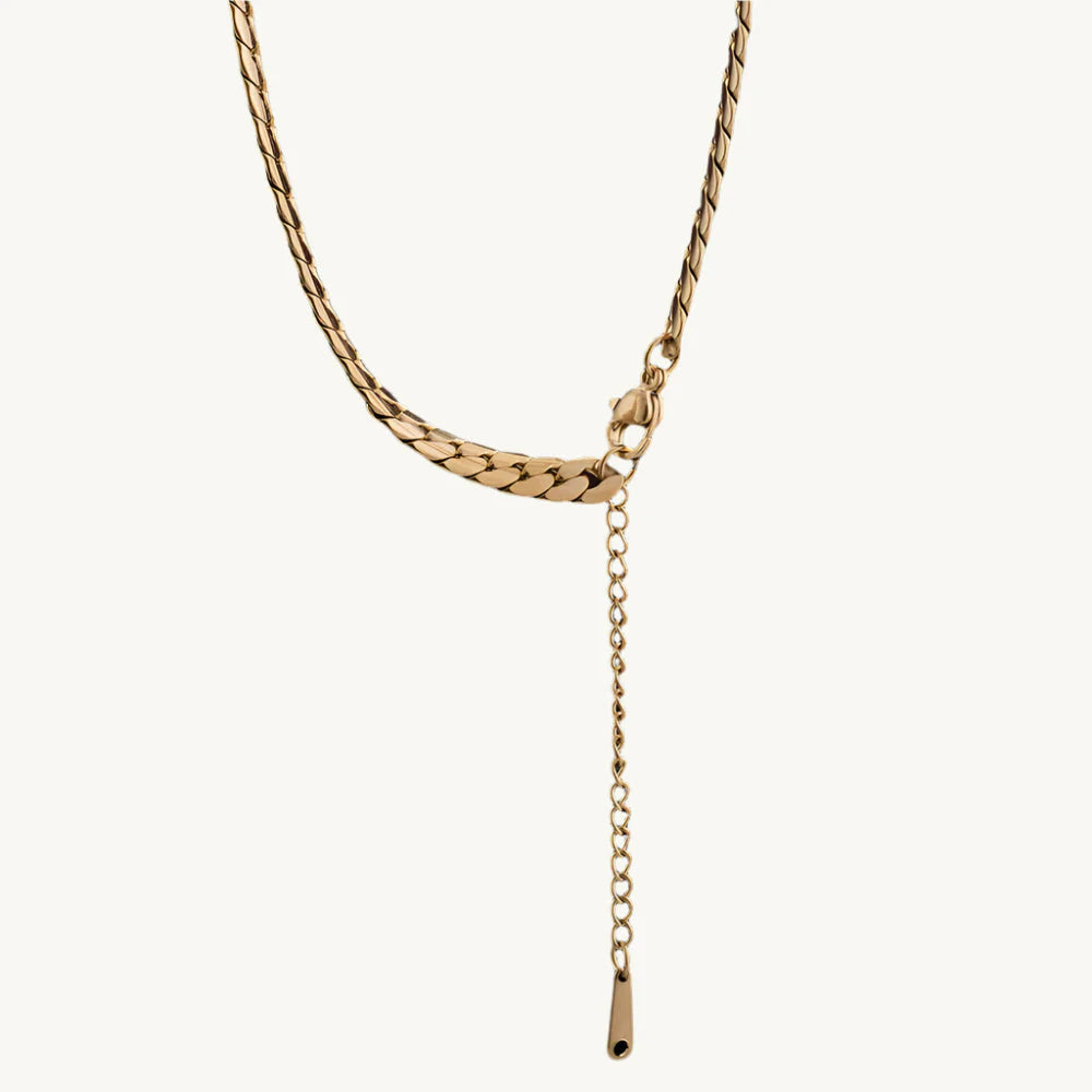 Amora Heart Cuban Necklace