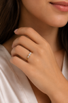 Celeste Three-Stone Gold Ring