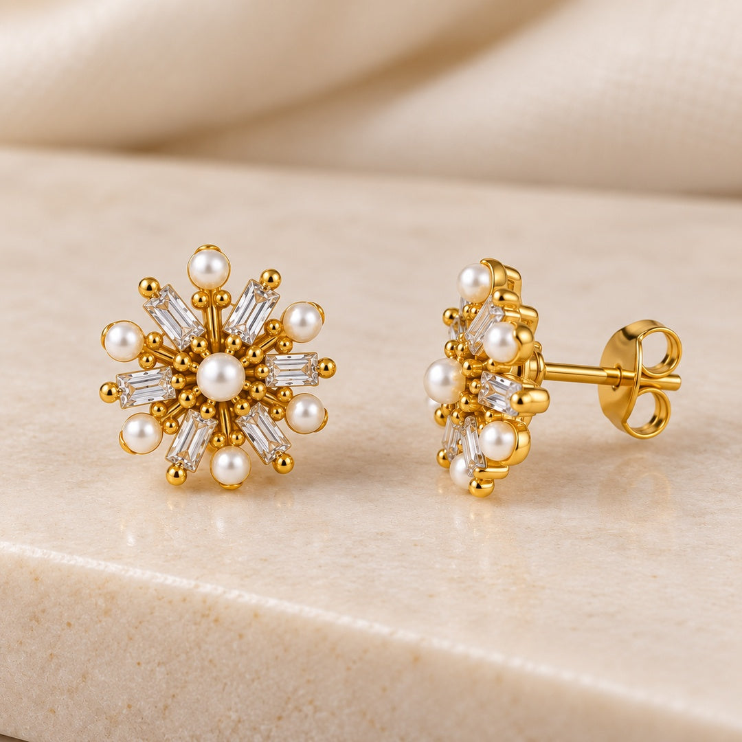 crystal stud earrings
