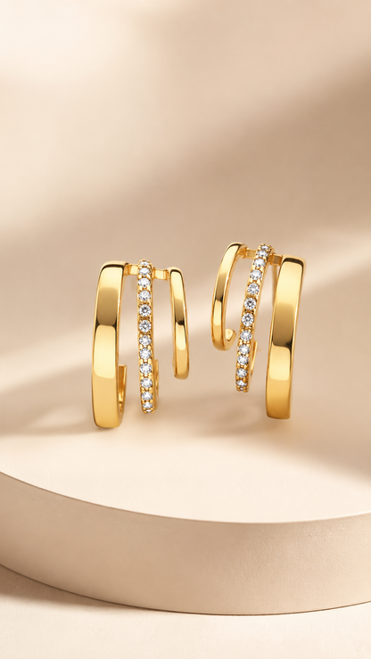 Triple Luxe Earrings