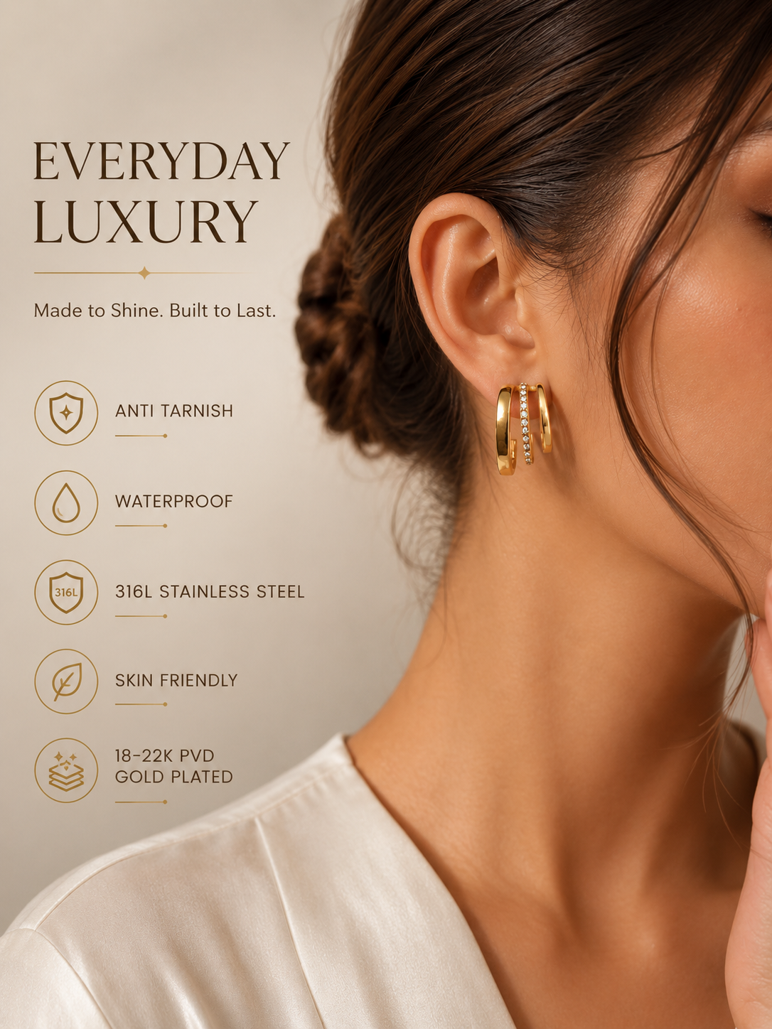 Triple Luxe Earrings