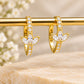 Flora Glow Gold Hoop Earrings