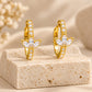 Flora Glow Gold Hoop Earrings