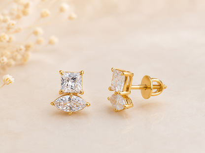 Marquise Muse Stud Earrings