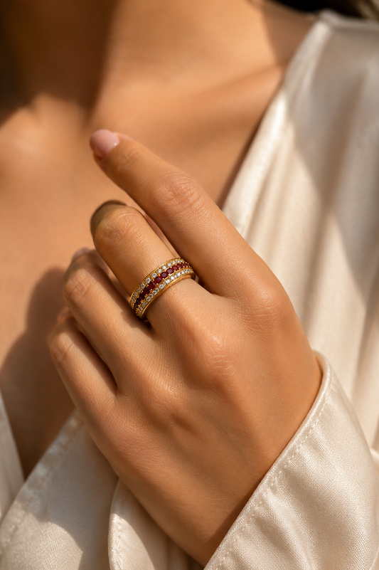 Ruby Luxe Eternity Band