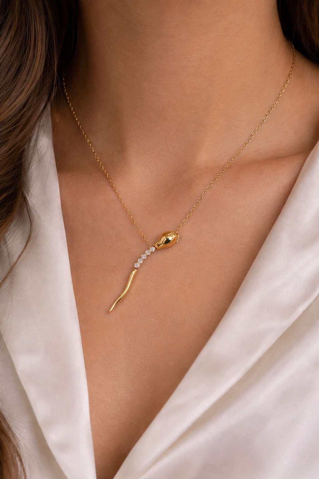Serpent Grace Drop Necklace