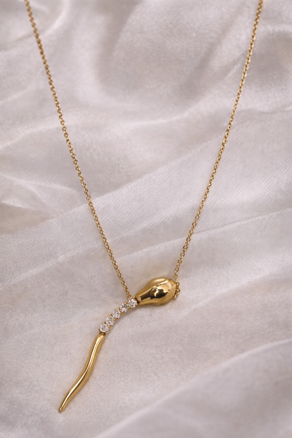 Serpent Grace Drop Necklace